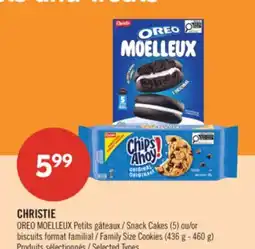 Pharmaprix CHRISTIE OREO Soft Snack Cakes (5) or Family Size Cookies (436 g - 460 g) offer