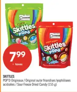 Pharmaprix SKITTLES Original or Sour Freeze Dried Candy (155 g) offer