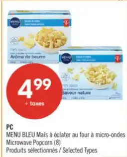 Pharmaprix PC BLUE MENU Microwave Popcorn (8) offer