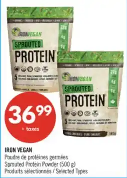 Pharmaprix IRON VEGAN Sprouted Protein Powder offer