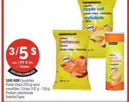 Pharmaprix NO NAME Potato Chips (200 g) or Crisps (142 g - 150 g) offer