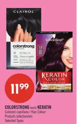 Pharmaprix COLORSTRONG or KERATIN Hair Colour offer
