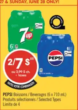 Pharmaprix PEPSI Beverages offer