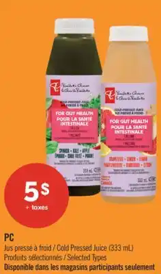Pharmaprix PC Cold Pressed Juice (333 mL) offer
