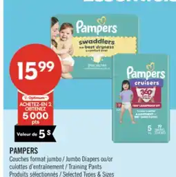 Pharmaprix PAMPERS Jumbo Diapers or Training Pants offer