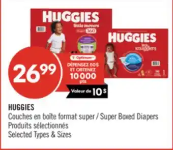 Pharmaprix HUGGIES Super Boxed Diapers offer