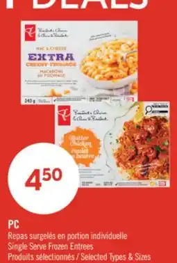 Pharmaprix PC Single Serve Frozen Entrees offer