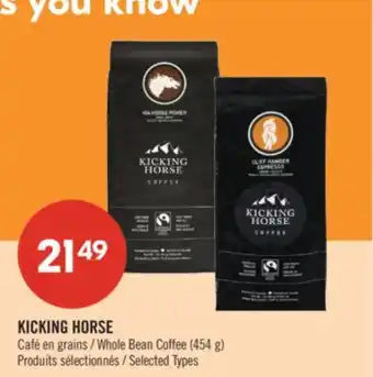 Pharmaprix KICKING HORSE Whole Bean Coffee offer