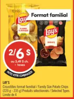 Pharmaprix LAY'S Family Size Potato Chips offer