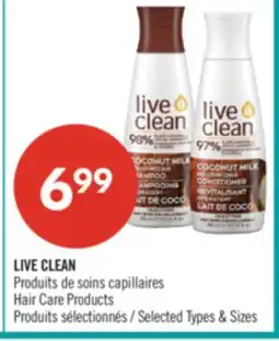 Pharmaprix LIVE CLEAN Hair Care Products offer