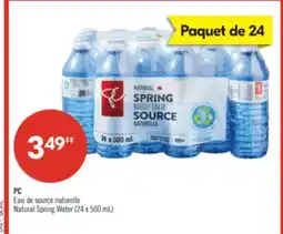 Pharmaprix PC Natural Spring Water offer