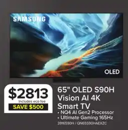 Leon's Samsung 65 OLED S90H 4K Vision AI Smart TV - QN65S90HAEXZC offer
