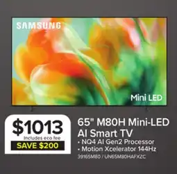Leon's Samsung 65 Mini LED M80H 4K Vision AI Smart TV - UN65M80HAFXZC offer