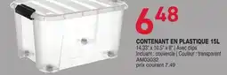 Matério CONTENANT EN PLASTIQUE offer