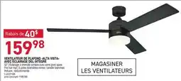 Matério VENTILATEUR DE PLAFOND ALTA VISTA AVEC ÉCLAIRAGE DEL INTÉGRÉ offer