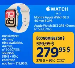 Walmart Apple Watch SE 3 GPS 40 mm offer