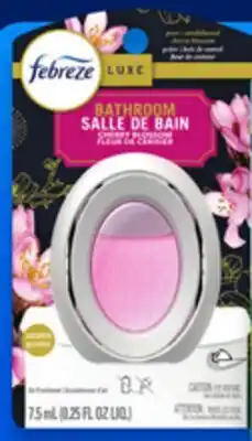 Walmart Febreze bathroom or car air freshener offer