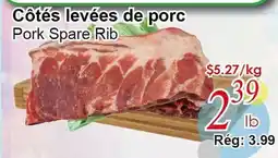 Marche C&T Côtés levées de porc offer