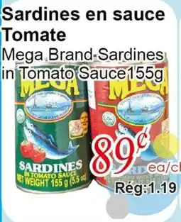Marche C&T Mega Brand Sardines in Tomato Sauce offer