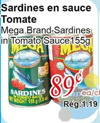 Marche C&T Mega Brand Sardines in Tomato Sauce offer