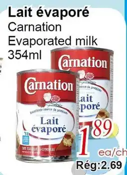 Marche C&T Lait évaporé Carnation offer