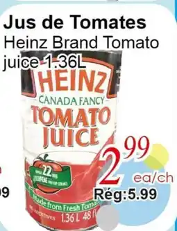 Marche C&T Heinz Brand Tomato juice offer