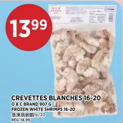 Kim Phat O & C BRAND FROZEN WHITE SHRIMPS 16-20 offer