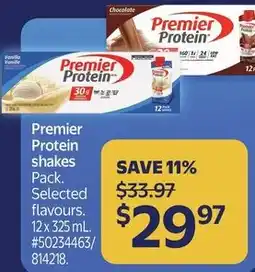 Walmart Premier protein shakes offer