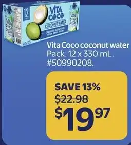Walmart Vita Coco coconut water offer