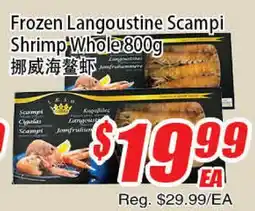 WinCo Food Mart Frozen Langoustine Scampi Shrimp offer