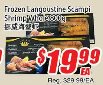 WinCo Food Mart Frozen Langoustine Scampi Shrimp offer