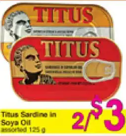 Danforth Food Market Titus Sardine in Soya Oil offer