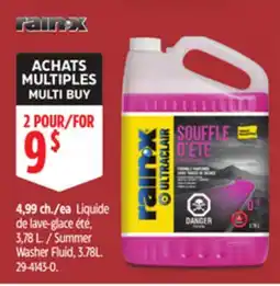 Canadian Tire rain-X Summer Washer Fluid offer