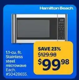 Walmart Hamilton Beach Microwave offer
