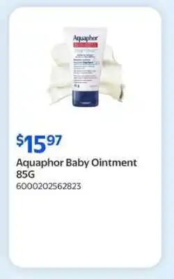 Walmart Aquaphor Baby Ointment 85G offer