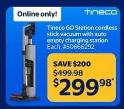 Walmart Tineco GO Station cordless stick vacuum offer