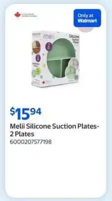 Walmart Melii Silicone Suction Plates - 2 Plates offer