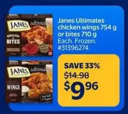 Walmart Janes Ultimates Chicken Wings or Bites offer