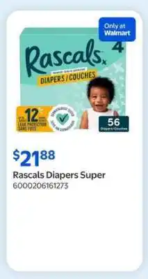Walmart Rascals Diapers Super offer