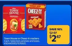Walmart Town House or Cheez-It crackers offer