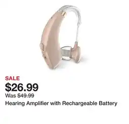TSC Stores Hearing Amplifier with Rechargeable Battery offer