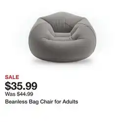 TSC Stores Beanless Bag Chair for Adults offer