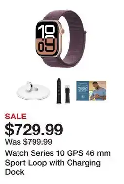 TSC Stores Watch Series 10 GPS 46 mm Sport Loop with Charging Dock offer