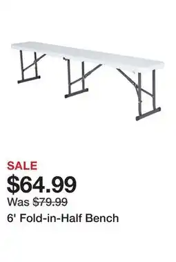 TSC Stores 6' Fold-in-Half Bench offer