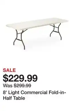 TSC Stores 8' Light Commercial Fold-in-Half Table offer