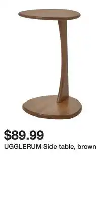 IKEA UGGLERUM Side table, brown offer