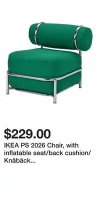 IKEA IKEA PS 2026 Chair, with inflatable seat/back cushion/Knäbäck bright green offer