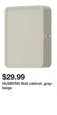 IKEA HUSBYÅN Wall cabinet, gray-beige offer