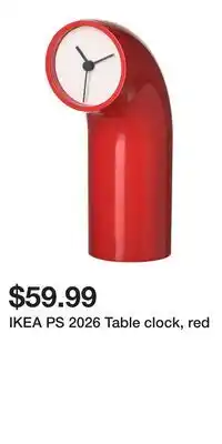 IKEA IKEA PS 2026 Table clock, red offer