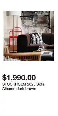 IKEA STOCKHOLM 2025 Sofa, Alhamn dark brown offer